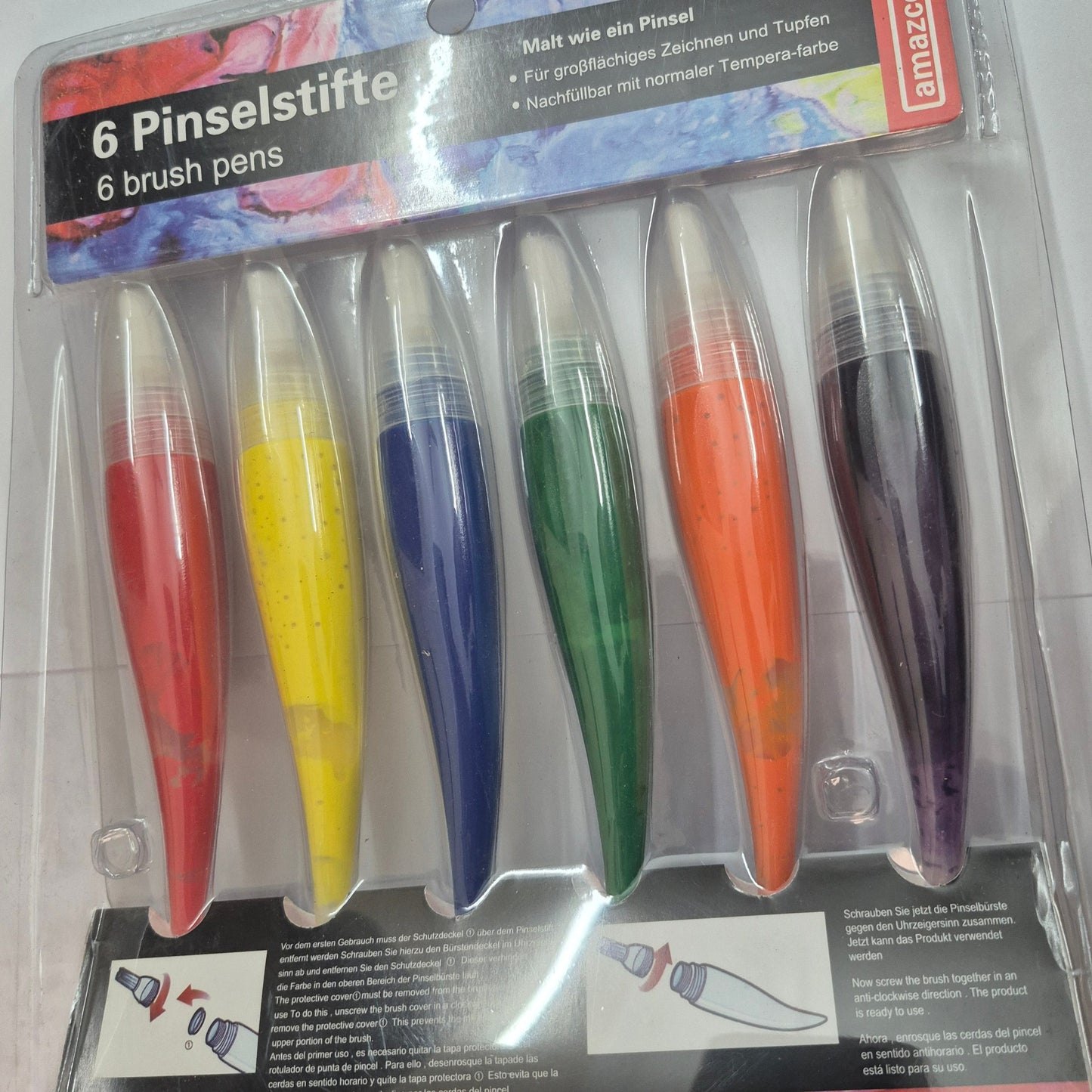 Poster Paints with Brush Tips