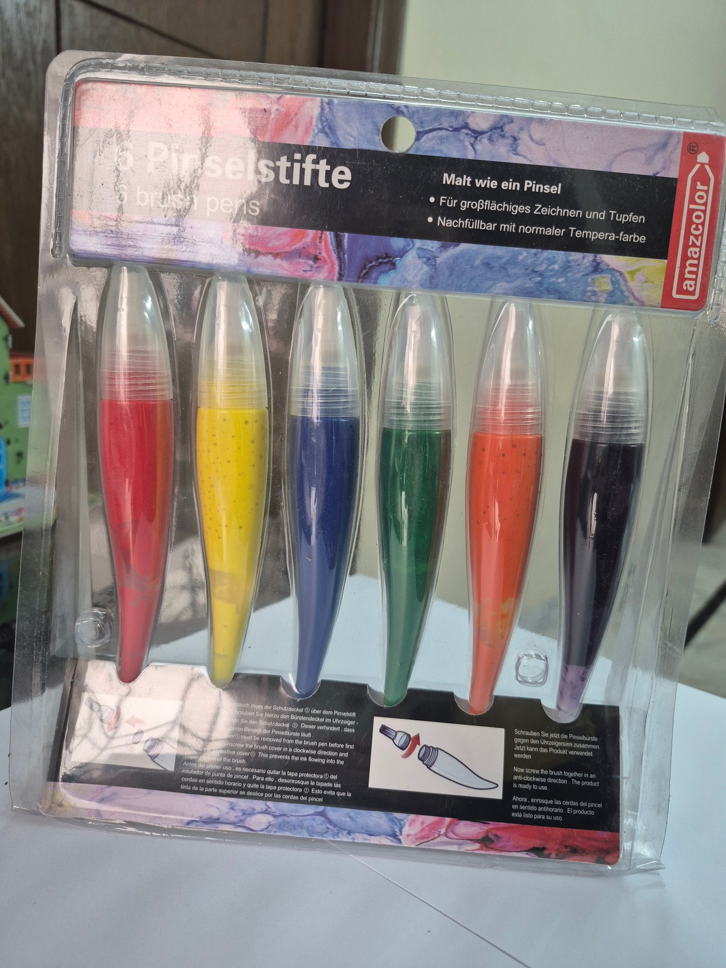 Poster Paints with Brush Tips