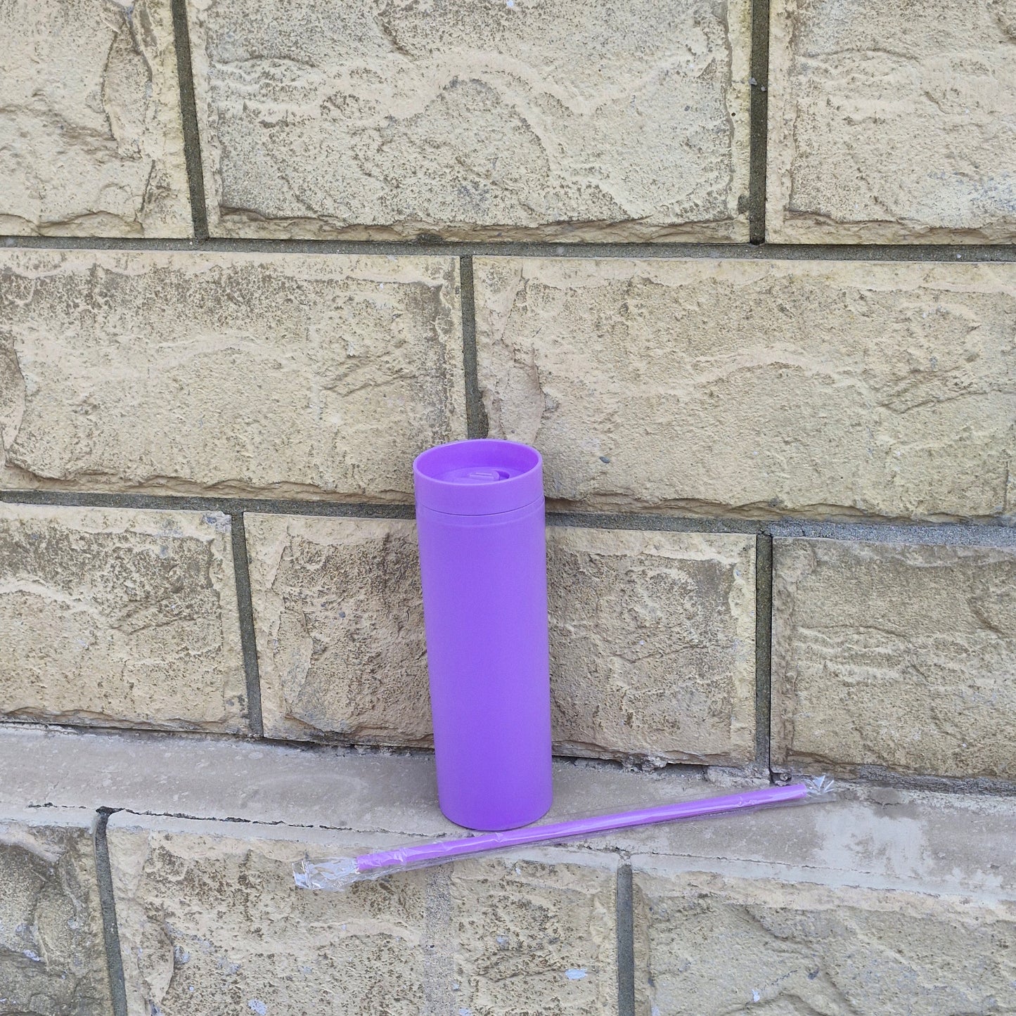 Acrylic Double Wall Water Bottle BPA Free - Leakproof (475 ml)