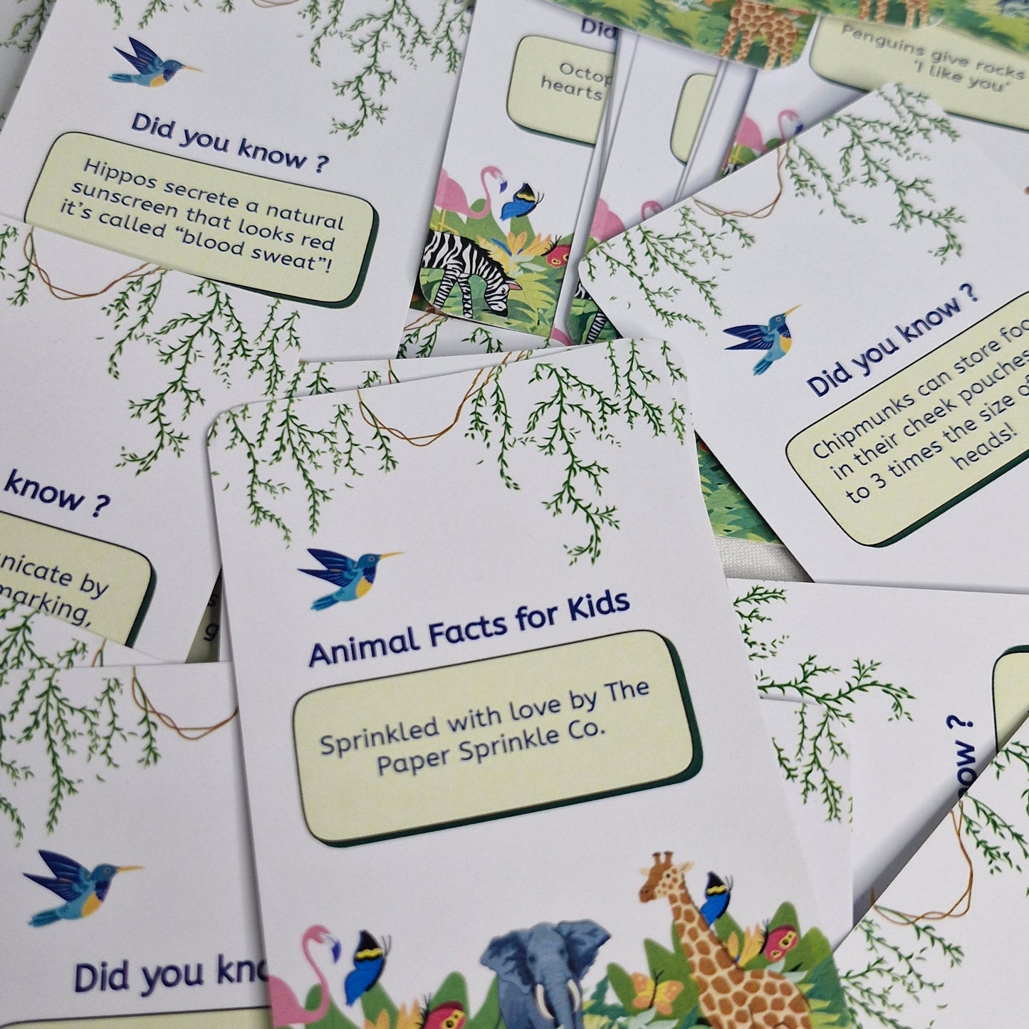 Kids Animal Facts (35+ Cards)