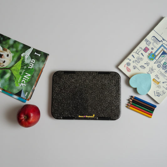 Classy Glittery Lunchbox - Black
