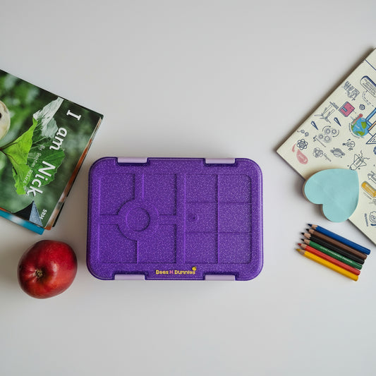 Classy Glittery Lunchbox - Purple