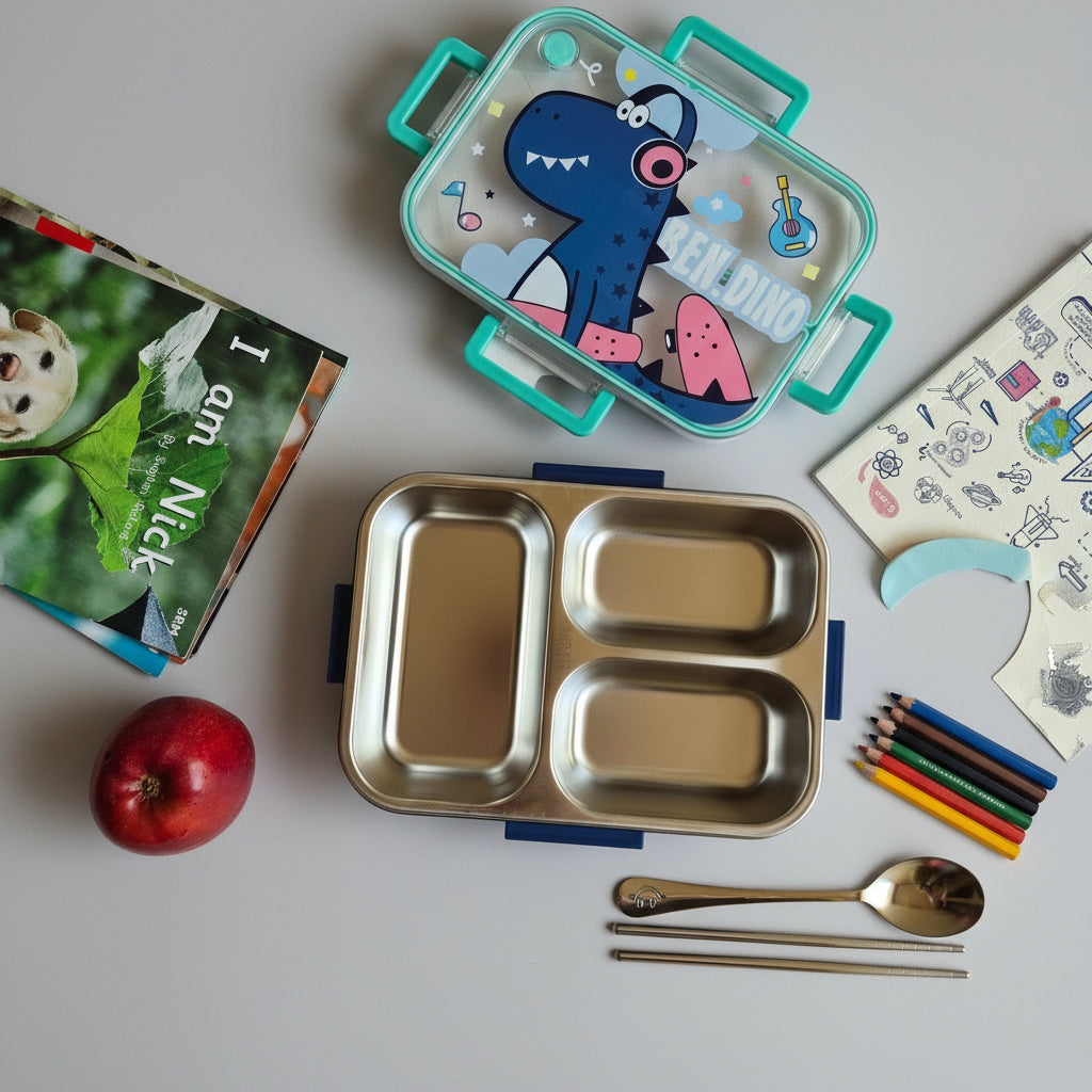 Stainless Steel Dinosaur Lunchbox