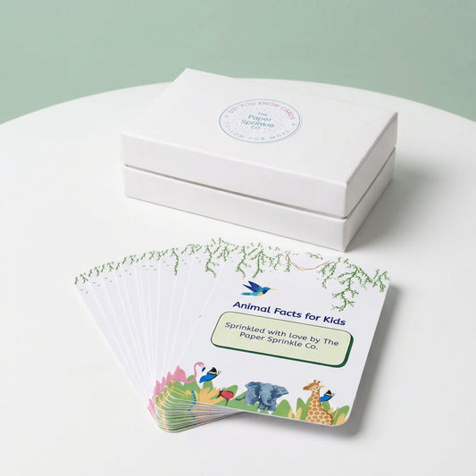 Lunchbox Animal Facts Cards (35+ Facts)