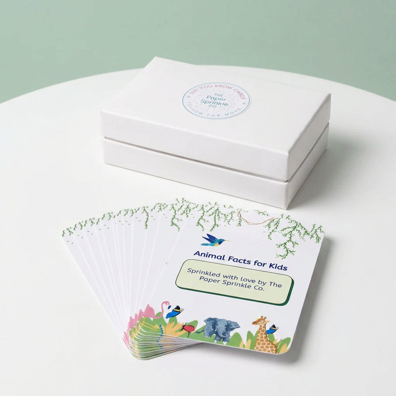 Lunchbox Animal Facts Cards (35+ Facts)