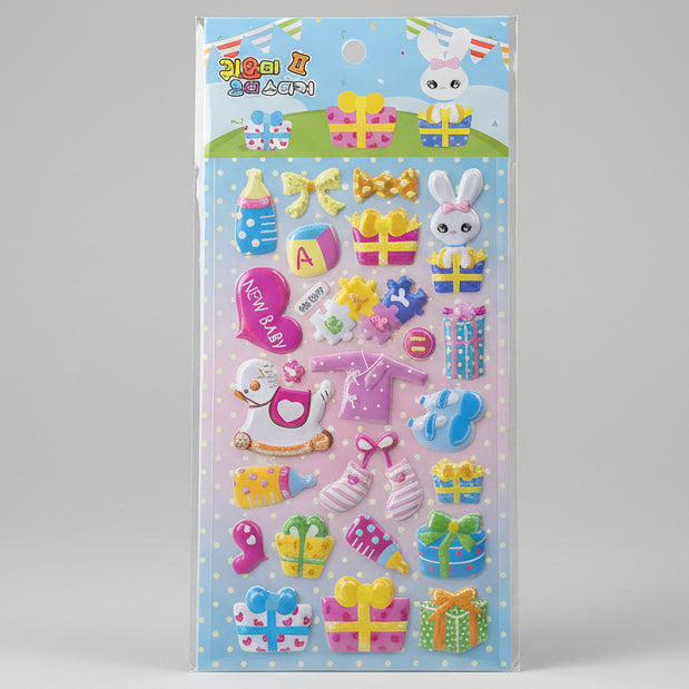3D Cute Baby Stickers (Pack of 1)