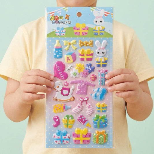 3D Cute Baby Stickers (Pack of 1)
