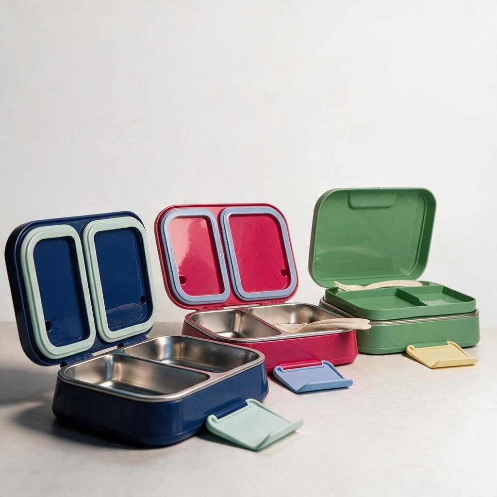 Stainless Steel Bento Lunchbox - 2 Layers