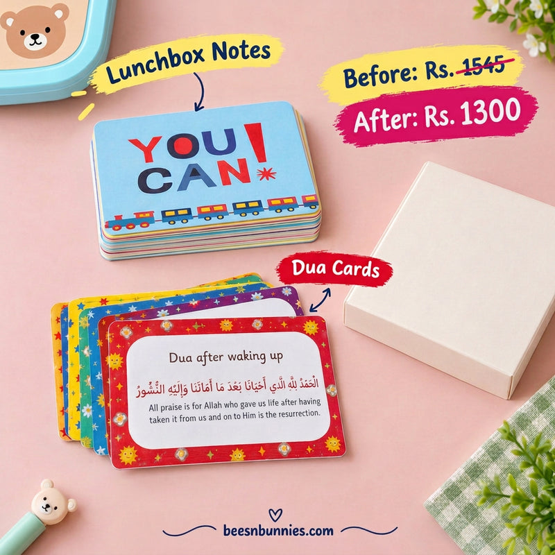 Lunchbox Notes and Dua Cards Deal
