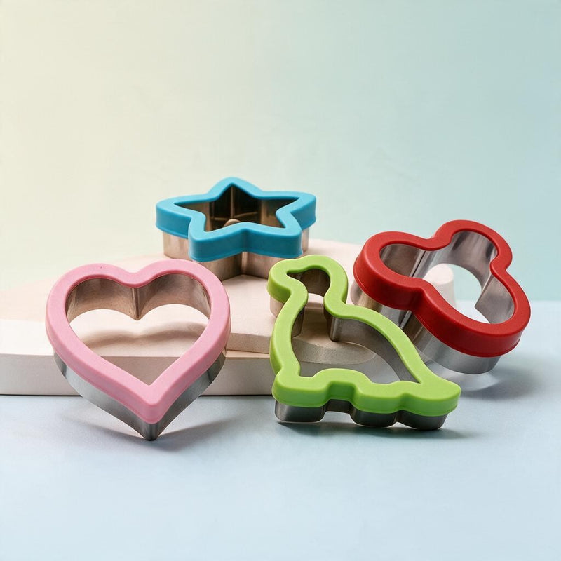 Stainless Steel Sandwich Cutter Set (4 Pcs)