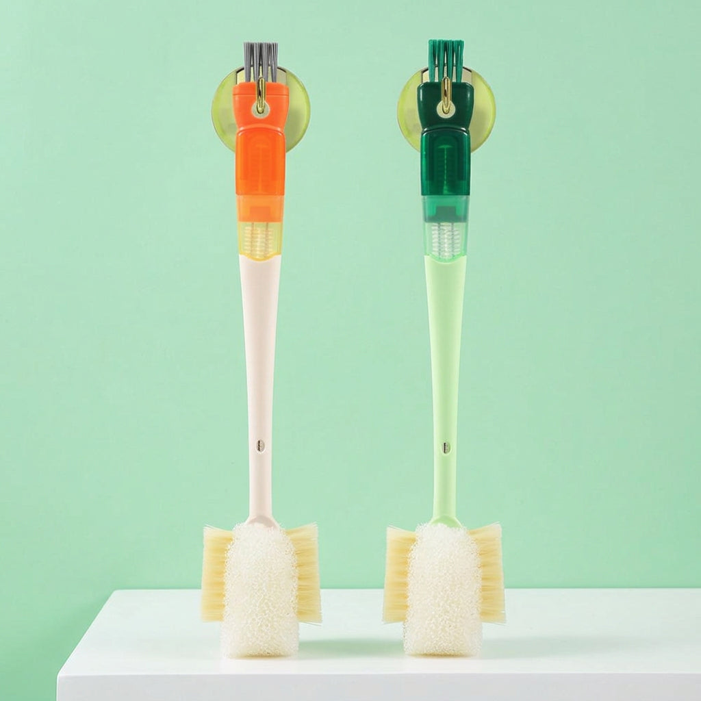 Multifunctional Bottle and Lid Cleaning Brush