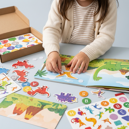Busy Book (Farm, Dinosaur & Traffic Theme)