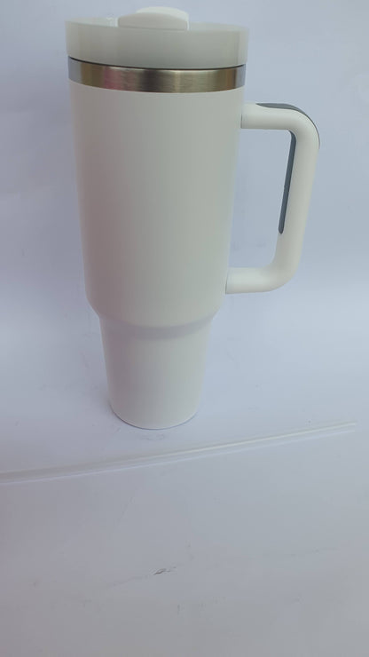 Stainless Steel Tumbler 40oz with straw