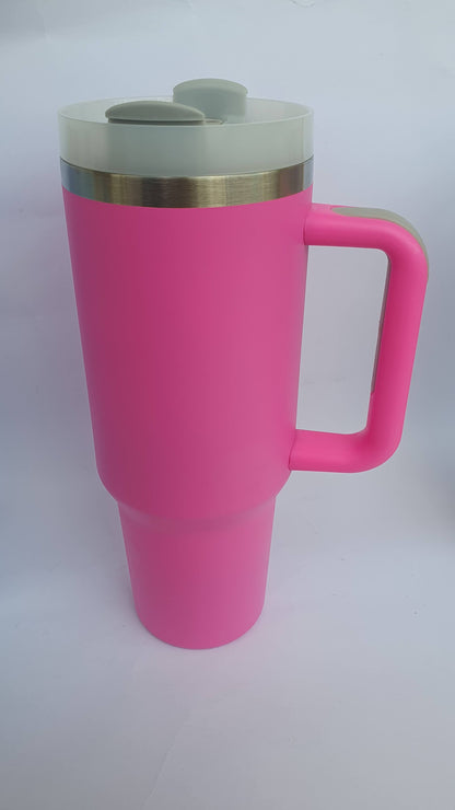 Stainless Steel Tumbler 40oz with straw