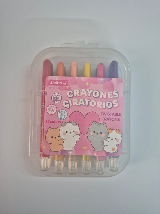 Mini Twistable Crayon Kit (Pack of 12)