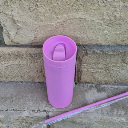 Acrylic Double Wall Water Bottle BPA Free - Leakproof (475 ml)
