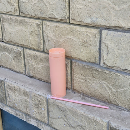 Acrylic Double Wall Water Bottle BPA Free - Leakproof (475 ml)