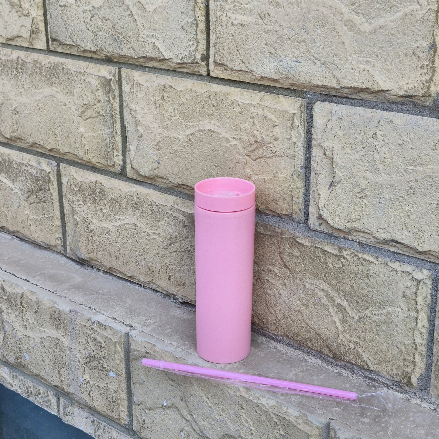 Acrylic Double Wall Water Bottle BPA Free - Leakproof (475 ml)