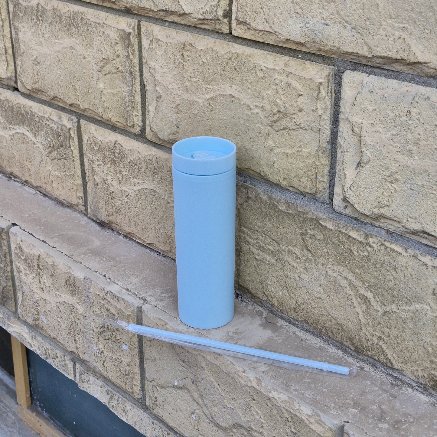 Acrylic Double Wall Water Bottle BPA Free - Leakproof (475 ml)