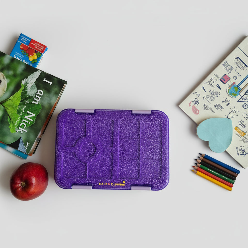 Classy Glittery Lunchbox - Purple