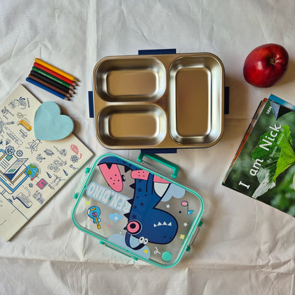 Stainless Steel Dinosaur Lunchbox