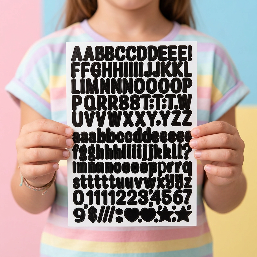 2D ABC Stickers (Pack of 2)