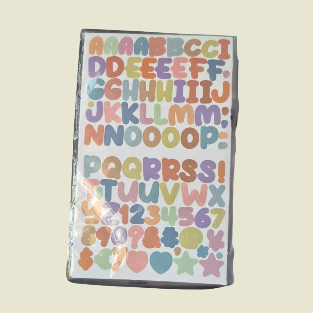 2D ABC Stickers (Pack of 2)