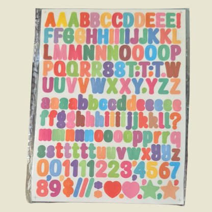 2D ABC Stickers (Pack of 2)