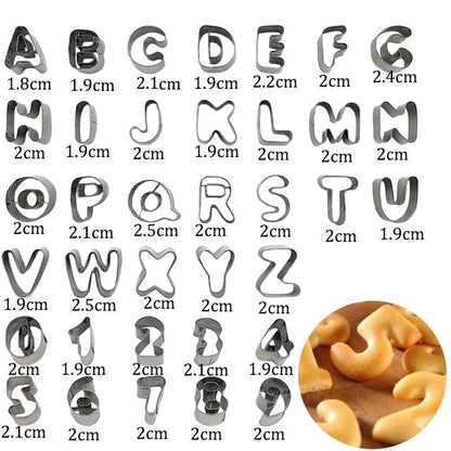 ABC & 123 Cutters - Stainless Steel
