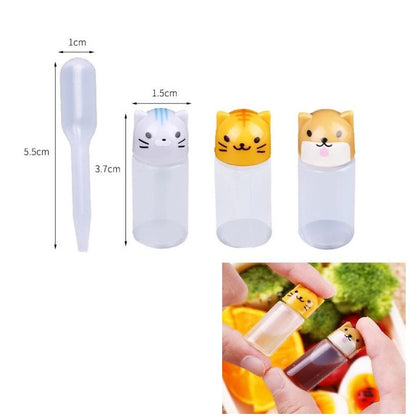 Cute Animal Sauce Bottles (3 Pcs)