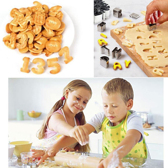 ABC & 123 Cutters - Stainless Steel