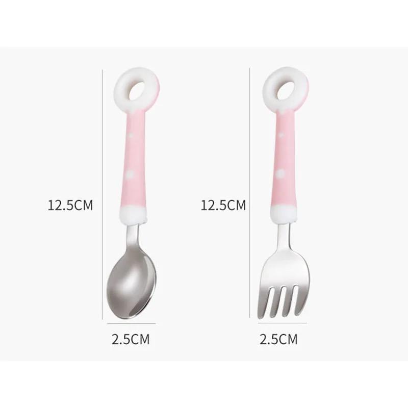 Donut Kids Cutlery - Fork & Spoon with Case