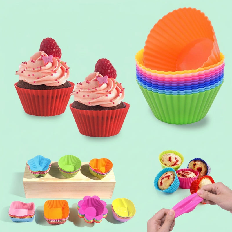 Round Silicone Liners - 6 pc