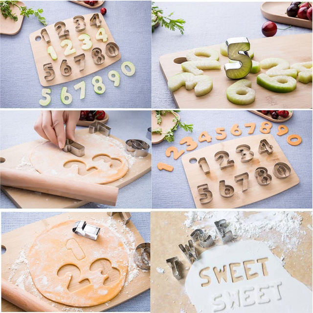 ABC & 123 Cutters - Stainless Steel