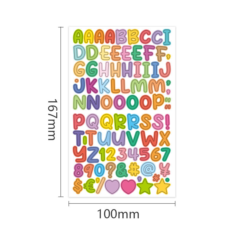 Alphabet Stickers (1 Sheet)