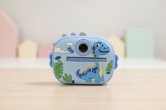 Kids Dinosaur Instant Print Camera with Silicone Case