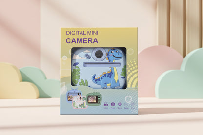 Kids Dinosaur Instant Print Camera with Silicone Case