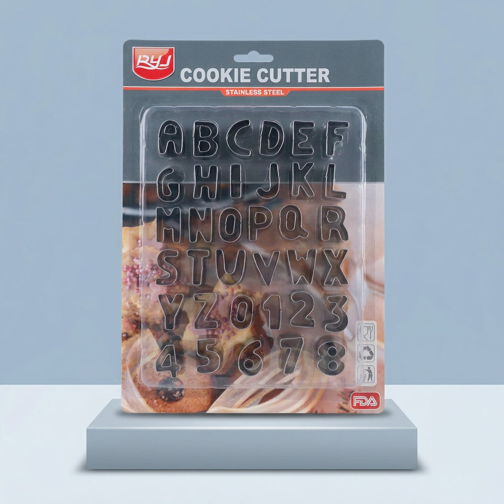 ABC & 123 Cutters - Stainless Steel