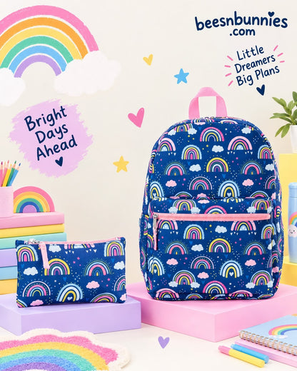Rainbow School Bag Set (Bag + Lunch Bag + Pencil Case)