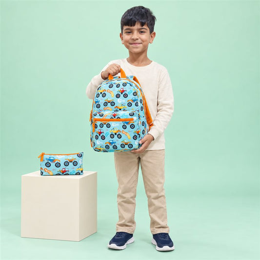Vehicle School Bag with FREE Matching Pencil Case