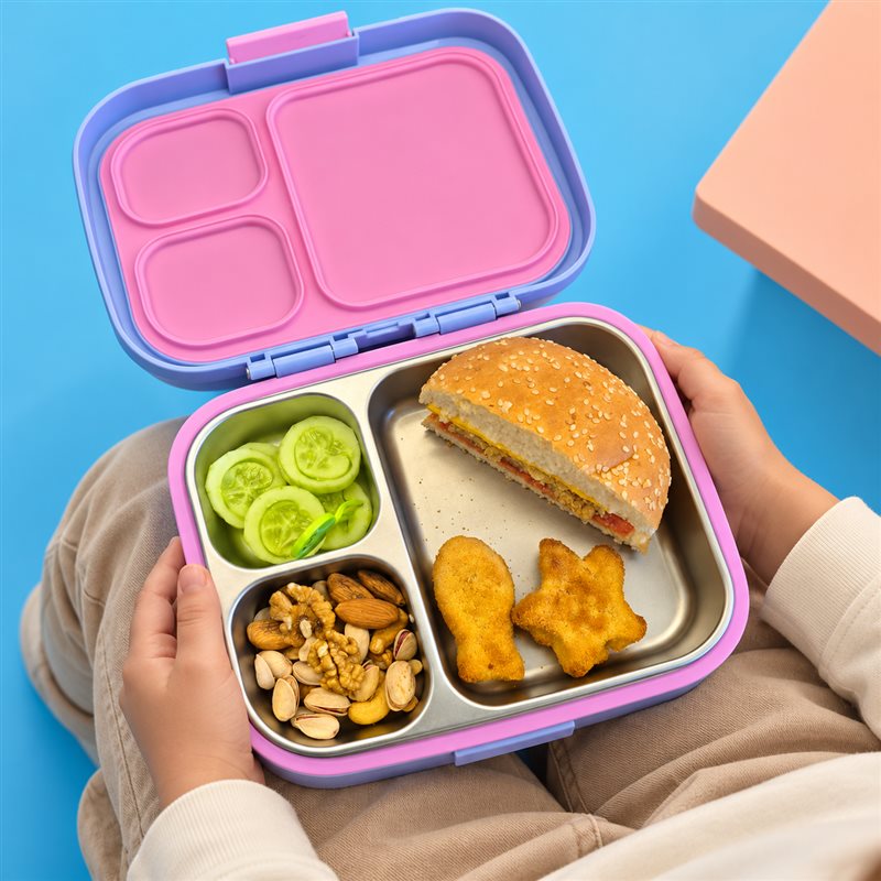 Premium Stainless Steel Bento Lunchbox - Light Blue
