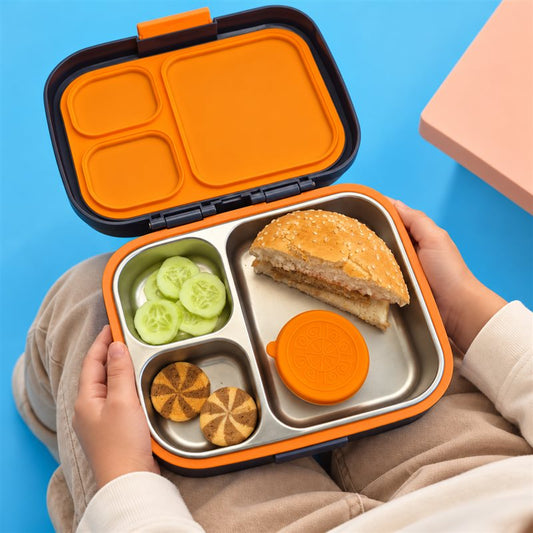 Premium Stainless Steel Bento Lunchbox - Dark Blue
