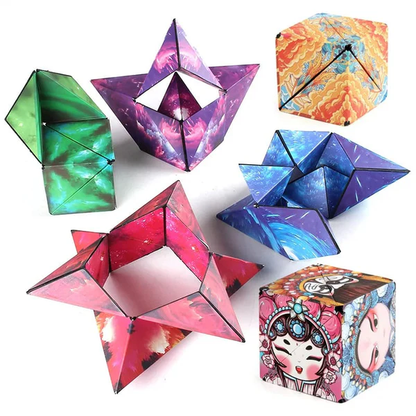 Magic Magnetic Puzzle Cube | 3D Geometric STEM Brain Teaser Toy