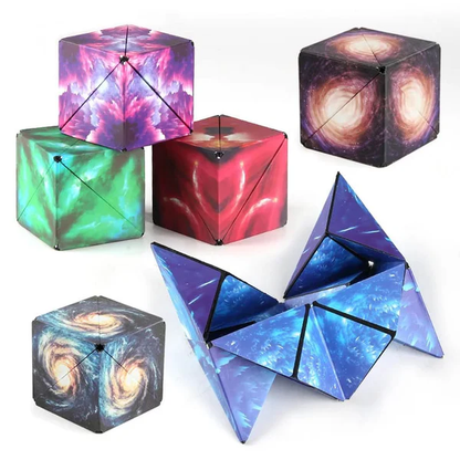 Magic Magnetic Puzzle Cube | 3D Geometric STEM Brain Teaser Toy