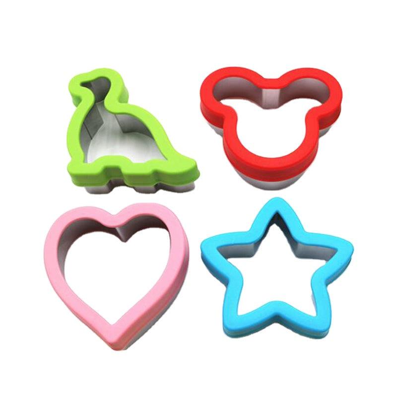Stainless Steel Sandwich Cutter Set (4 Pcs)