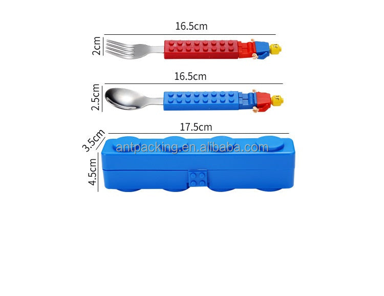 Stainless Steel Cutlery Set - Fun Building Blocks