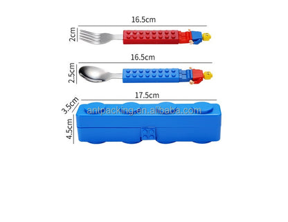 Stainless Steel Cutlery Set - Fun Building Blocks
