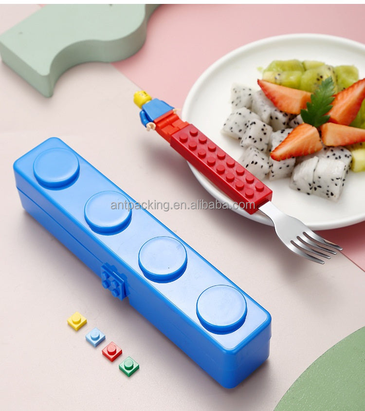 Stainless Steel Cutlery Set - Fun Building Blocks