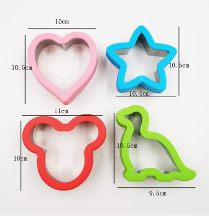 Stainless Steel Sandwich Cutter Set (4 Pcs)