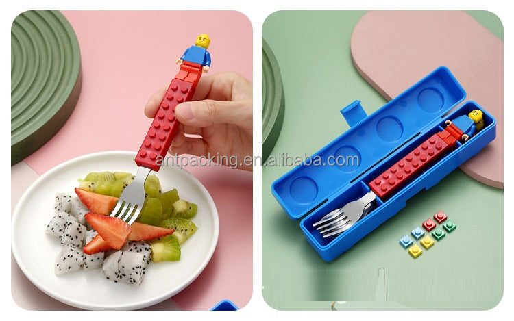 Stainless Steel Cutlery Set - Fun Building Blocks